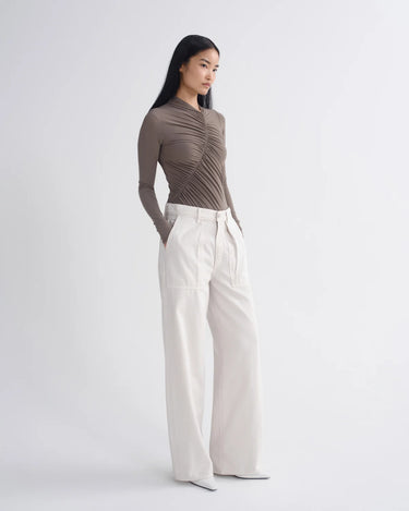 Agolde Low Curve Utility Jean Flyweight in Bone