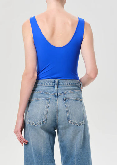 Agolde Tora Bodysuit In Cobalt