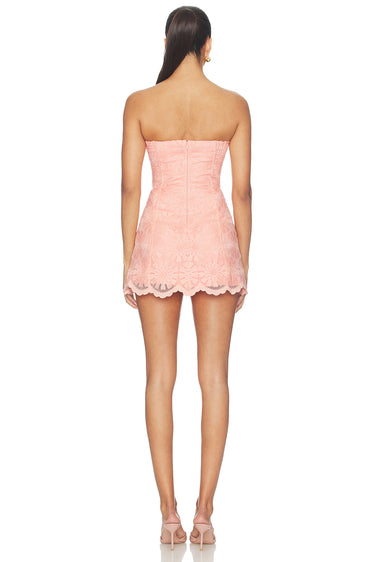Amanda Uprichard Daisy Romper in Creamsicle