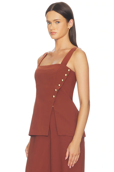 Amanda Uprichard Bernice Top in Harvest