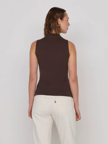 Nation Anais Halter Tank in Cocoa