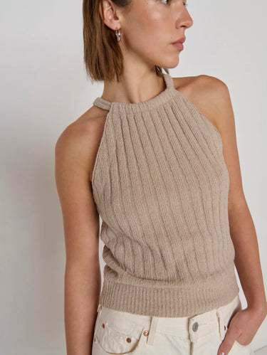 Nation Auburn Sweater Top in Feather