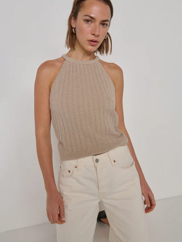 Nation Auburn Sweater Top in Feather