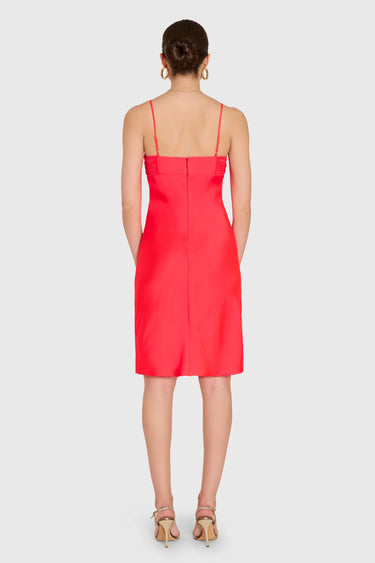 Amanda Uprichard Ira Dress in Crimson