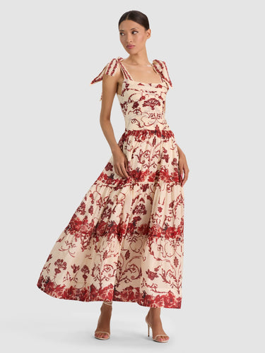 Alice + Olivia Haven Maxi Dress in Orchard Glow
