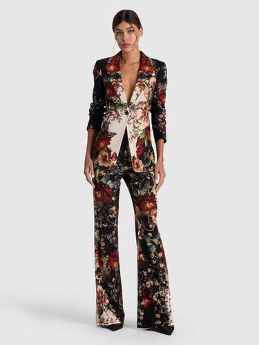 Alice + Olivia Breann Fitted Blazer in Floral Radiance