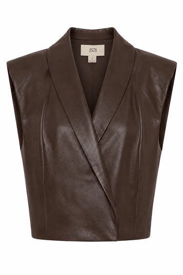 JS71 Addison Vest in Mocha