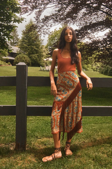 Hunter Bell Allyne Skirt in Glen Brown