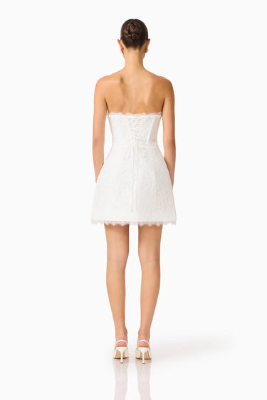 Elliatt Clarisse Tulip Mini Dress in White