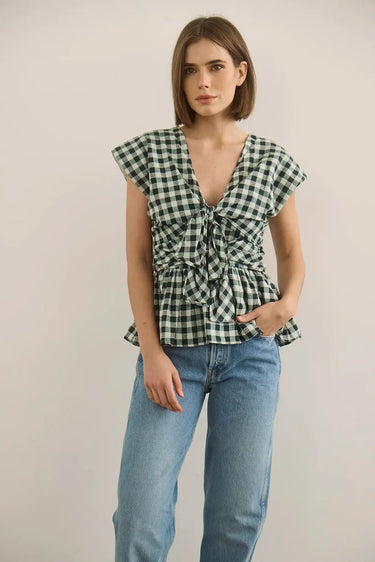 Hunter Bell Everly Top in Hamilton Check