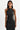 Lamarque Ginny Lace Trim Faux Leather Top in Black