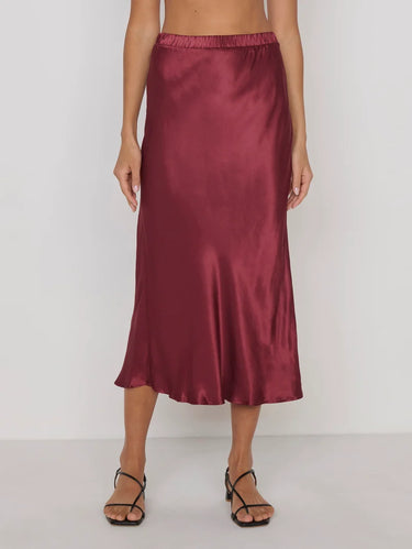 Nation Giselle Bias Skirt in Truffle