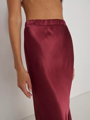 Nation Giselle Bias Skirt in Truffle