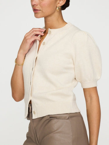 Brochu Walker Havana Cardigan in Oatmeal Melange