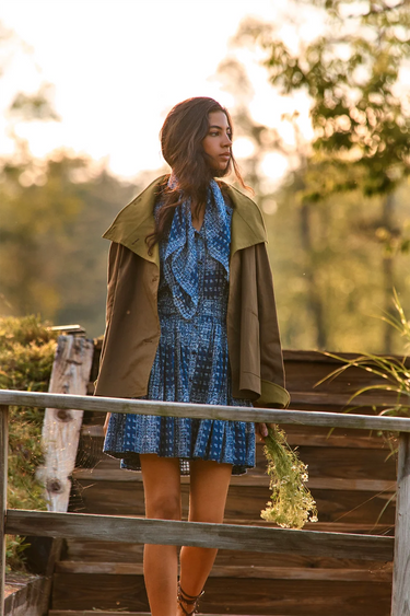 Hunter Bell Howard Dress in Inkwell Paisley