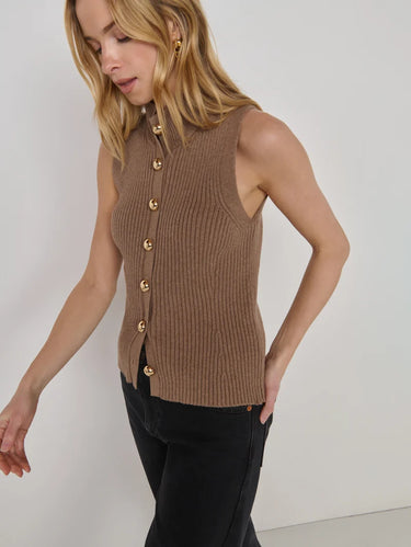 Nation Ira Sweater Vest in Biscotti