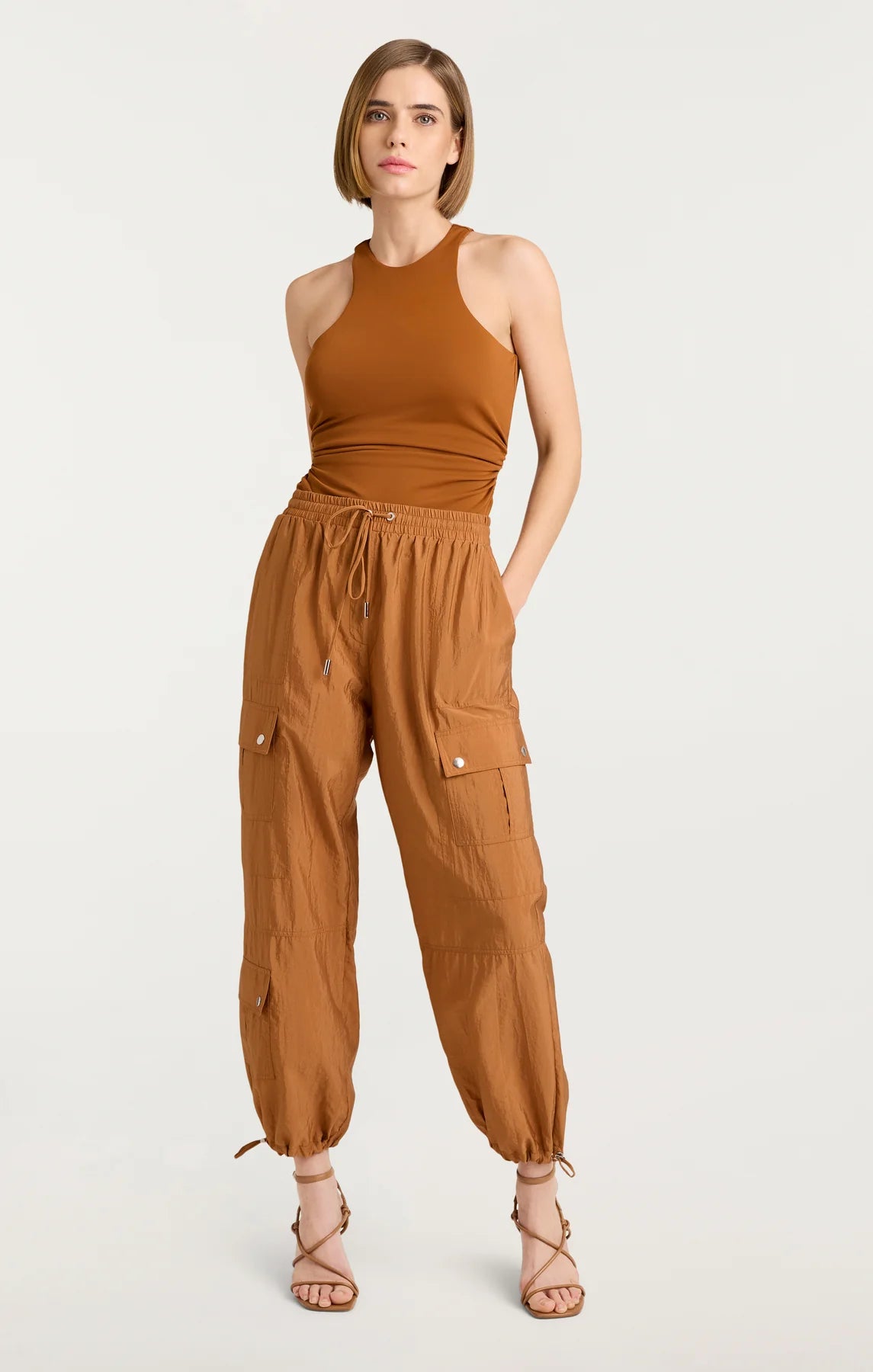 Cinq A Sept Nitsan Parachute Pant in Baked Cookie