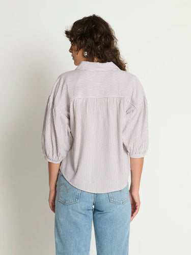 Nation Jaynee Blouse Shirt in Praline Stripe