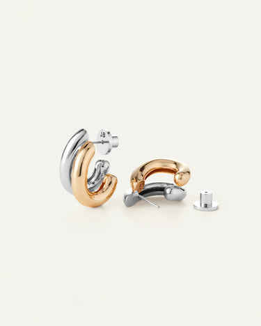 Jenny Bird Florence Earrings in Two Tone