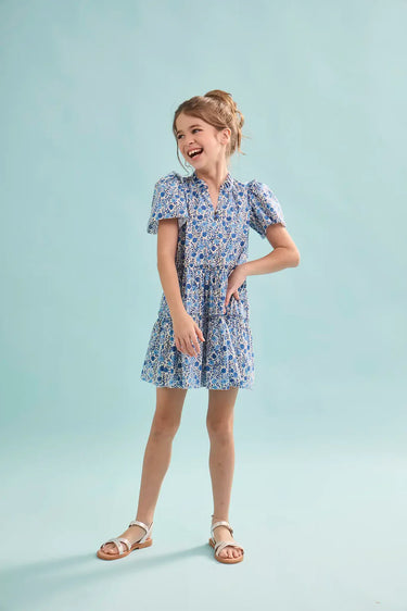 Hunter Bell Kids Merritt Dress in Bermuda Blooms