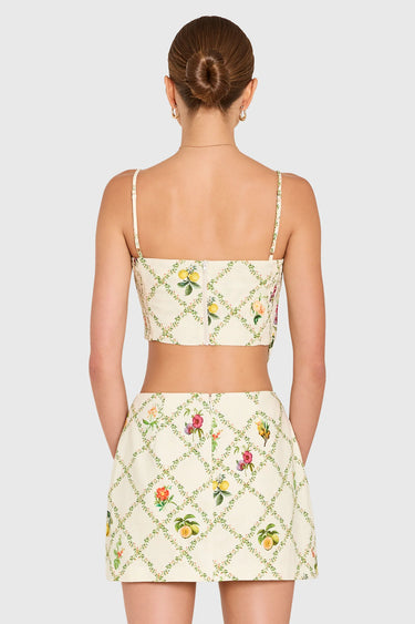 Amanda Uprichard Francie Romper in Hibiscus