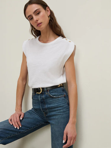 Nation Michaela Tee in Optic White