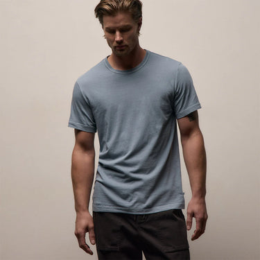 James Perse Short Sleeve Crew Neck in Bluestone Pigment