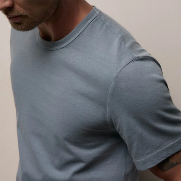James Perse Short Sleeve Crew Neck in Bluestone Pigment