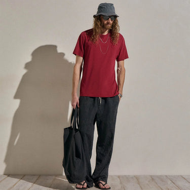 James Perse Short Sleeve Crew Neck in Heat