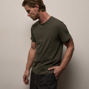 James Perse Short Sleeve Crew Neck in Platoon Pigment