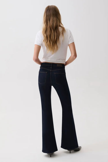Pistola Kinsley Mid Rise Ultra Flare in Night Flight