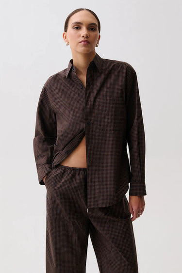 Pistola Mila Button Down Wrap Top in Hot Toddy