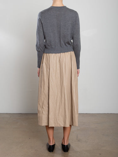 Pharaoh Claudia Skirt Faux Leather in Biscotti