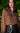 Generation Love Priya Leopard Burn-Out Blouse in Caramel Black