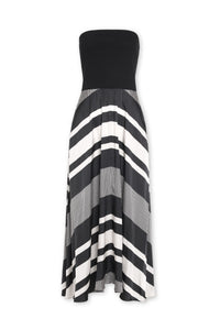 Ramy Brook Oakley Dress in Black Stripe