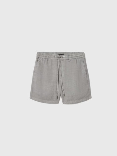 John Varvatos Daryl Drawstring Shorts in Grey Sky