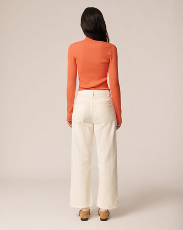 Oncept Selma Corduroy Pant in Ivory