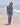Sundry Acid Wash Johnny Collar Sweater in Vintage Navy