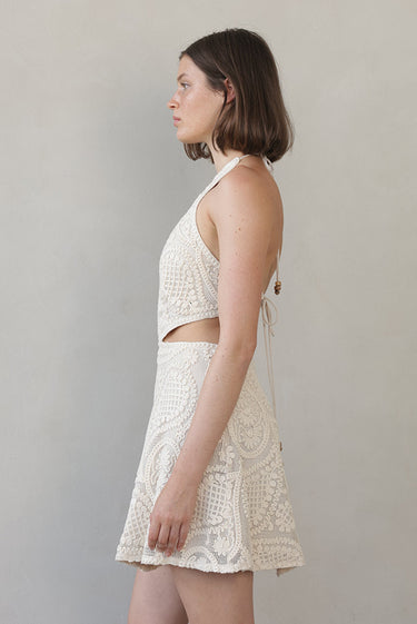 Sabina Musayev Denise Dress in Ecru