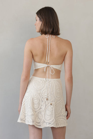 Sabina Musayev Denise Dress in Ecru