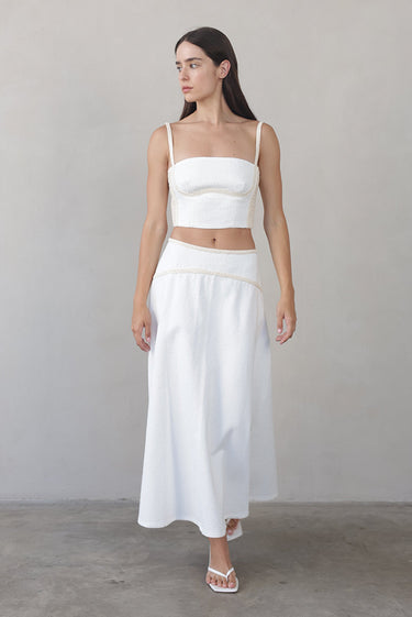 Sabina Musayev Tasha Top in White