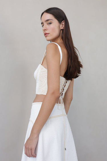 Sabina Musayev Tasha Top in White