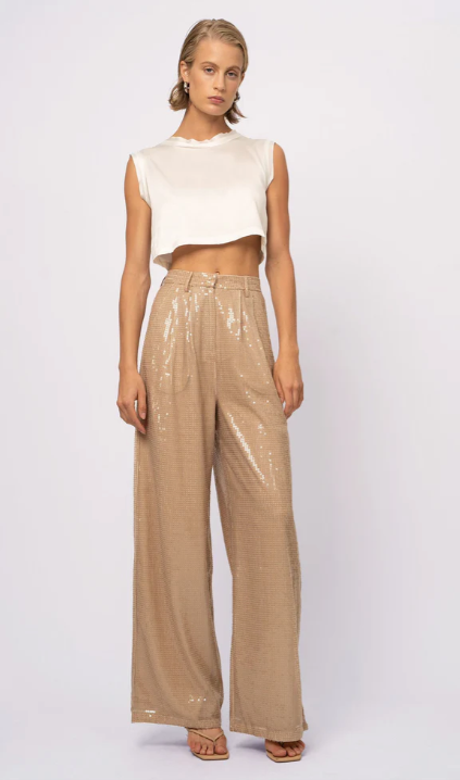 Nonchalant Roxanne Pant in Sand