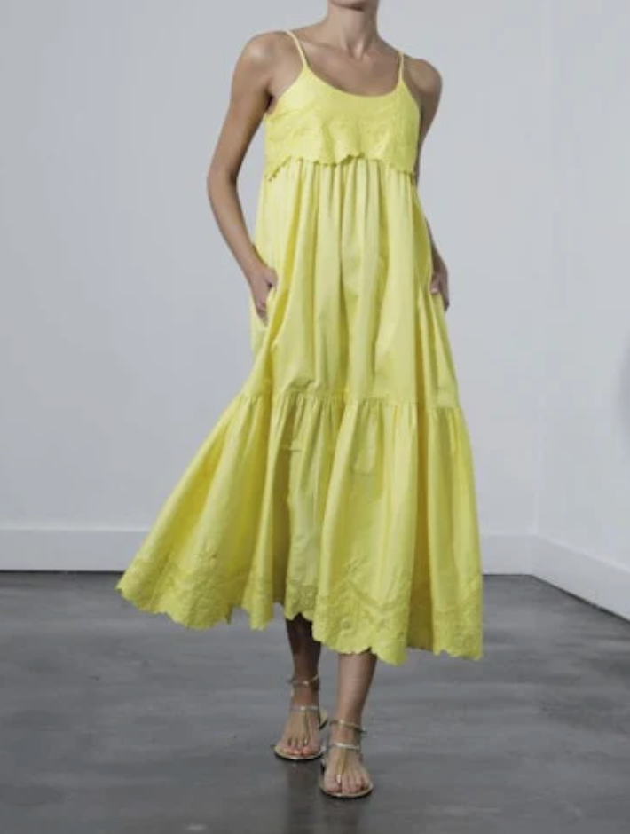 Karina Grimaldi Sawyer Midi Dress in Sunshine