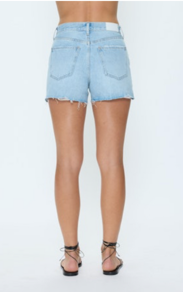 Pistola Nova High Rise Cut off Short in Luna