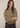 Lafata The Bubble Hem Shirt Jacket in Nude Cheetah