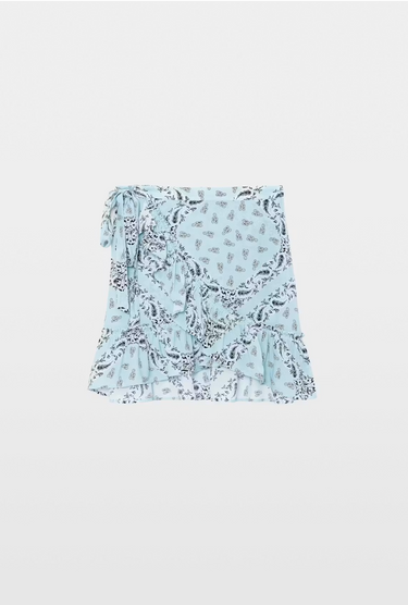 Zadig & Voltaire Jupiter Skirt in Bleu Oxford
