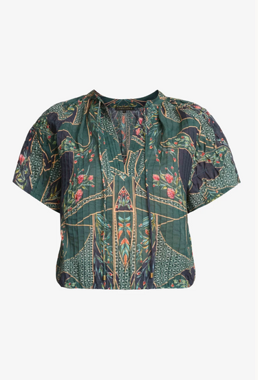 Caballero Zola Top in Patchwork Flower
