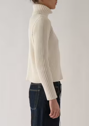 Still Here Miller Turtleneck Long Sleeve in Milk