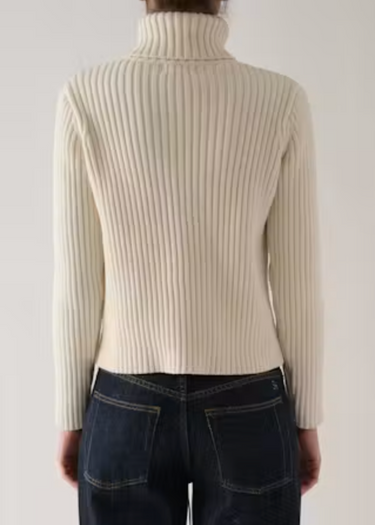 Still Here Miller Turtleneck Long Sleeve in Milk